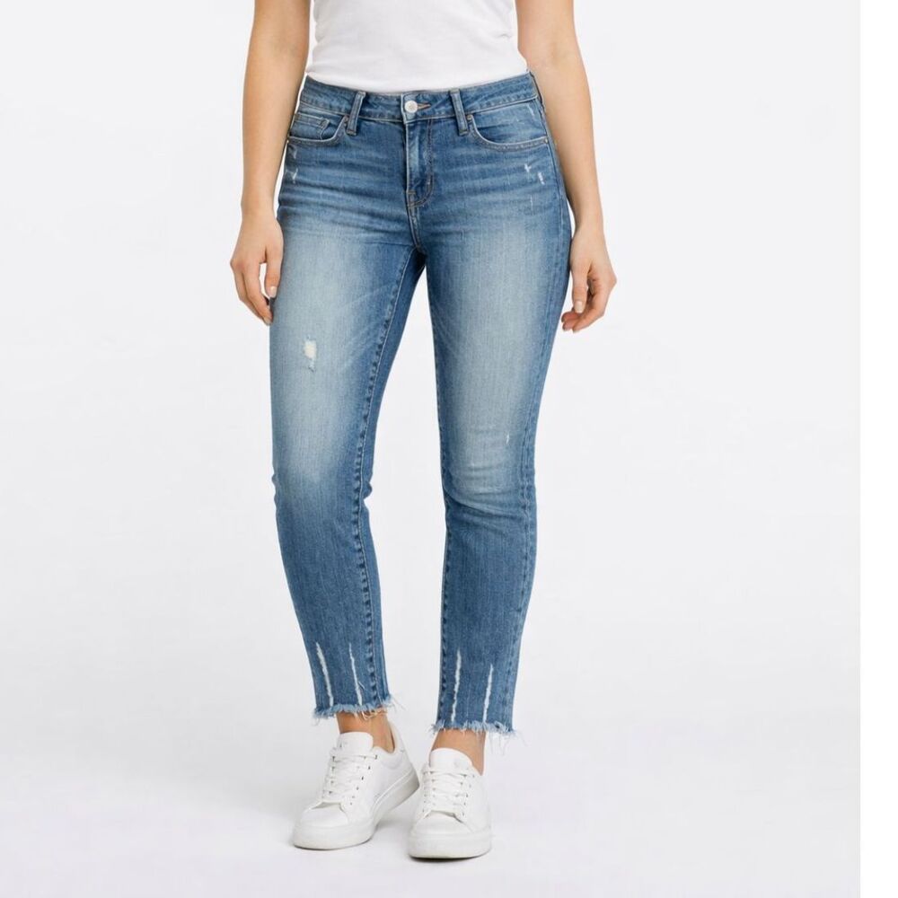 Mavi Womens Blue Mid Rise Super Skinny ADRIANA Ankle Denim Jeans Sz 27 x 27 NWT